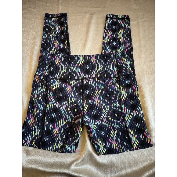 Victoria's Secret Sport Knockout Legging Multi Color Aztec Sz Small Pink Blue - Picture 3 of 7